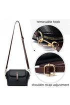 Women's PU Leather Shoulder Bag, Waterproof Crossbody Bag, Korean Style Small Satchel Bag