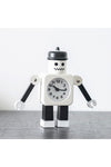 Robot Clock 11X4.9X11.2Cm White