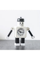 Robot Clock 11X4.9X11.2Cm White