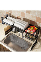 Dish Drying Rack Over Sink, Drainer Shelf for Kitchen Supplies Storage Counter Organizer Utensils Holder Stainless Steel Display- Kitchen Space Save Must Have