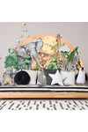 62.99"x39.37" 3D Jungle Animal Wall Stickers, Removable Safari & African Wildlife Decals for Kids, Baby Nursery, Living Room, DIY Tropical Forest Wall Decor Mural