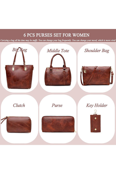 2E-youth womens Purses and Handbags Set tote handbag satchel shoulder bag purse | Designer Purses