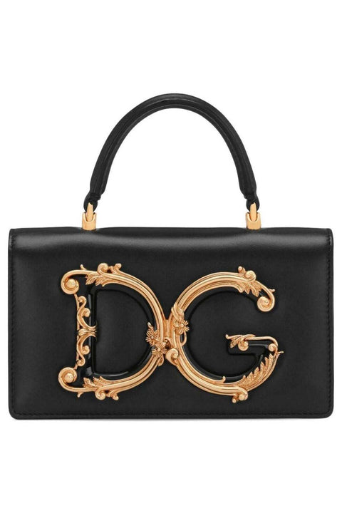 D&G Dolce & Gabbana Mini Top Handle Bag Black, Women's Cross Body, Tote, Hand, Shoulder, Travel, Hobo Bag