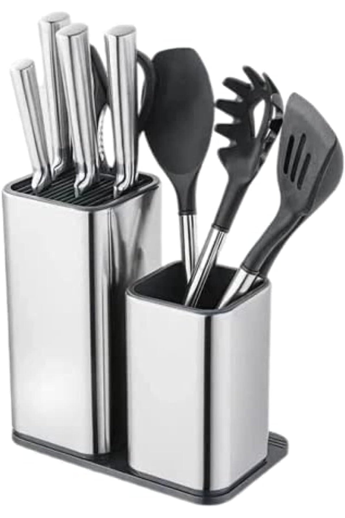 NW Universal Knife Blocks Set, Stainless Steel Kitchen Utensil Holder, Kitchenware Organizer Knife Holder
