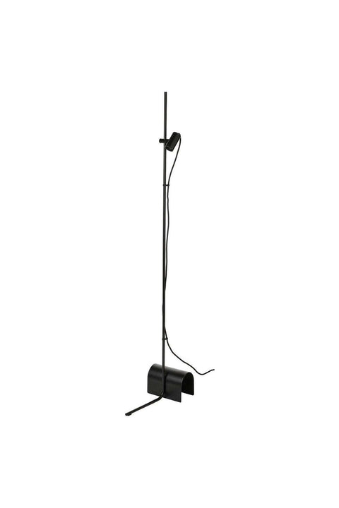 Slim Steel Floor Lamp, Black, 153 cm