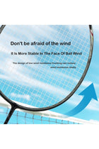 N80 Professional Quality Carbon Fiber Badminton Racket with Carry Bag Included