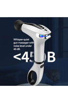 Massager Gun Pro Deep Tissue Therapy Pain Relief Rechargeable Muscle Massager Gun with LCD Display Silent Brushless Motor Percussion Gun 2 Modes 8 Speed