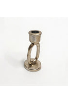 Mirabella Metal Candle Holder 5.5X5.5X12 cm -Chrome