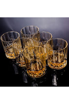 Whiskey Glasses Set of 6 300ML/10OZ,Premium Scotch Glasses,Bourbon Glasses for Cocktails,Rock Style Old Fashioned Drinking Glassware 300ml Set Of 6(A)