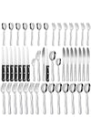 72-Pieces Silverware Set for 12, Flatware Set with Steak Knives, Stainless Steel Cutlery Set