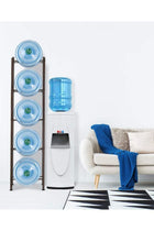 Water Cooler Jug Rack 5-Tier Water Storage Rack for 5Bottles, Detachable Heavy Duty Water Bottle Rack
