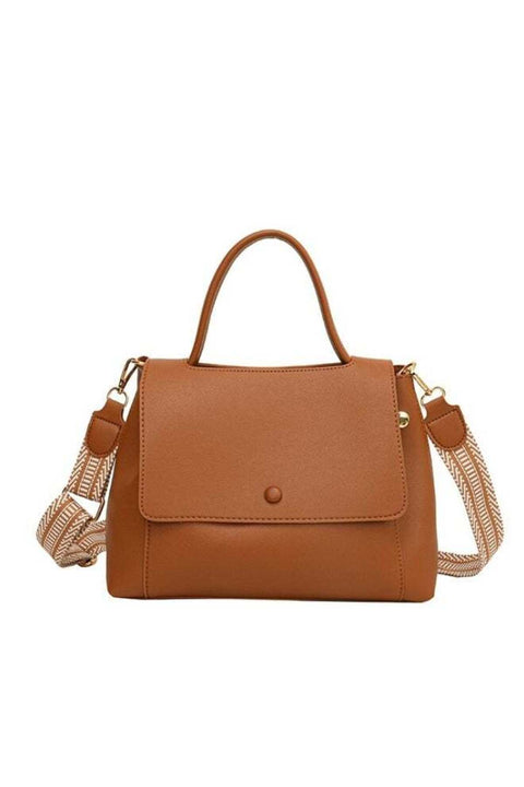 Women's Versatile Solid Color Crossbody Bag, Large Capacity Shoulder Bag, PU Leather Handbag
