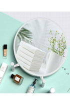 Vintage Round Desktop Stand One Sided Dressing Aesthetic Makeup Vanity Table Mirror 40 x 44 Centimeter