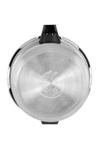 Aluminium Popular Pressure Cooker with Lid Induction Compatible Base Silver 20Liters