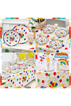 162 Pcs Happy Birthday Party Tableware Set, Party Supplies Decorations, Disposable Paper Plates Napkins Cups