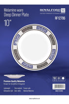 10" Melamineware Deep Dinner Plate- RF12706/ Light-Weight, Daily Use Crockery for Dining