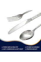 20 Pcs Vintage Carved Floral Silverware Set for 4, Stainless Steel, Dishwasher Safe