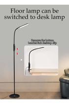 LED Floor Lamp, 2-in-1 Dual Use Eye Protection Touch Standing Lamp Table Lamp, 3 Color & Stepless Dimming LED Floor Lamp with Clip