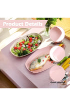 Dinner Plates Set, 6 Pack Deep Plates 29.5 cm Unbreakable Plastic Plates, Reusable, Shatterproof Children's Camping Plates