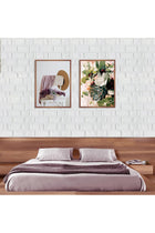 30Pcs 3D Wall Sticker Wall Panels White Brick Wallpaper Self-Adhesive Waterproof PE Foam for Living Room TV Wall and Home Decor