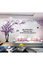 3D DIY Tree Wall Sticker Large Family Bird and Tree Wall Decal Art Mural Stickers Home Decor for Living Room Bedroom Home Decoration TV Backdrop Wall