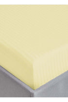 Deep Fitted Bed Sheet +2Pcs Pillow Covers, King/Queen/Double/Single Sizes, Color Cream, Depth 30cm