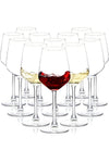 Wine Glasses Set of 12, 12oz Clear Red/White Wine Glasses, Long Stem Wine Glasses for Party, Wedding and Home