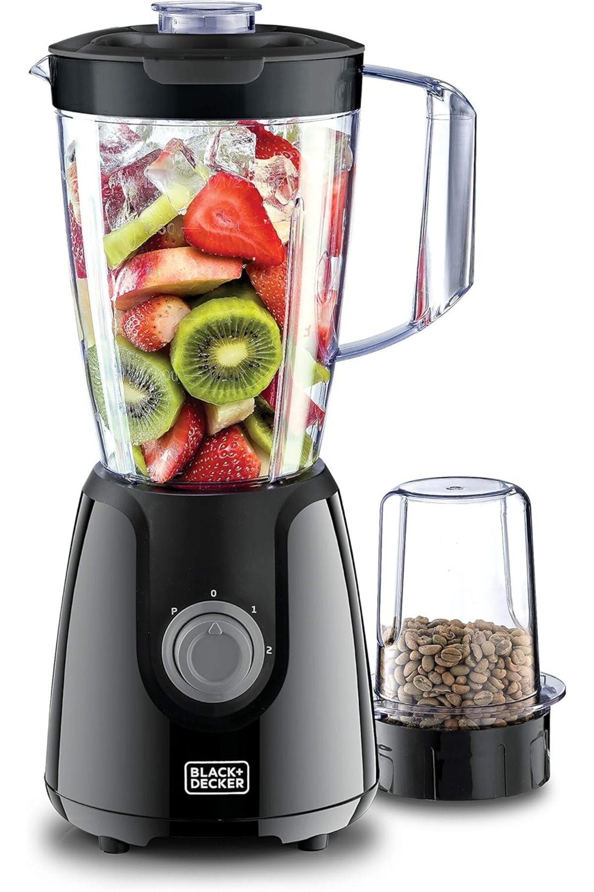 Black+Decker Blender With Grinder Mill Plus Extra Blender Jar Bx430J-B5 - Black, 400 W
