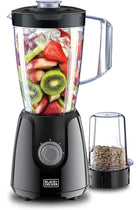 Black+Decker Blender With Grinder Mill Plus Extra Blender Jar Bx430J-B5 - Black, 400 W