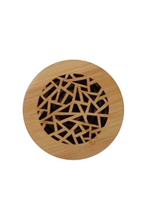 Marketplace New In Luxury Round Shaped Oud Incense Burner Light Brown 3.1 x 2.7inch