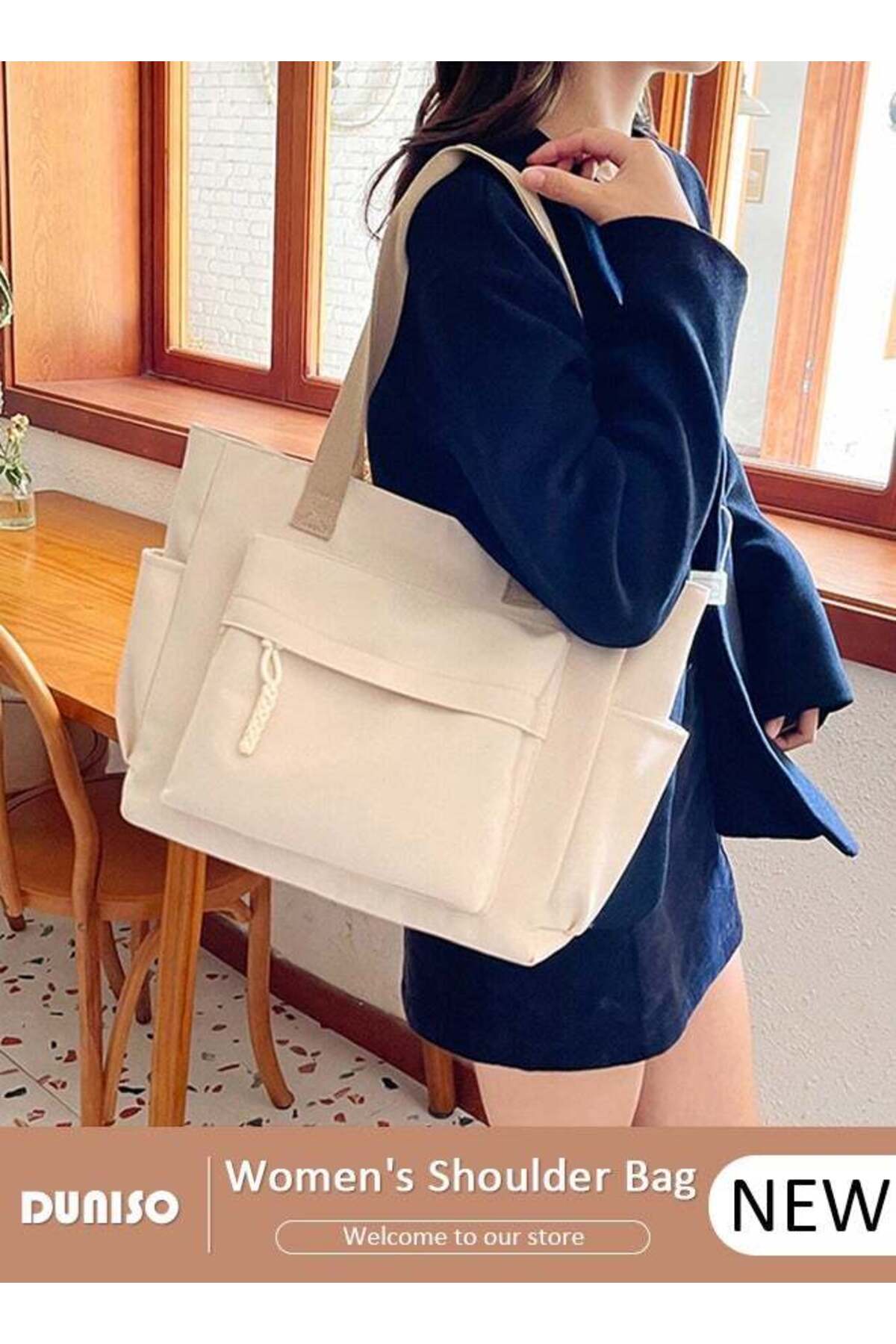 Women's Shoulder Tote Bag Canvas Handbag For Women Large Capacity Bucket Bag Fashionable Travel Messenger Shoulder Bag For Ladies Girls College Students
