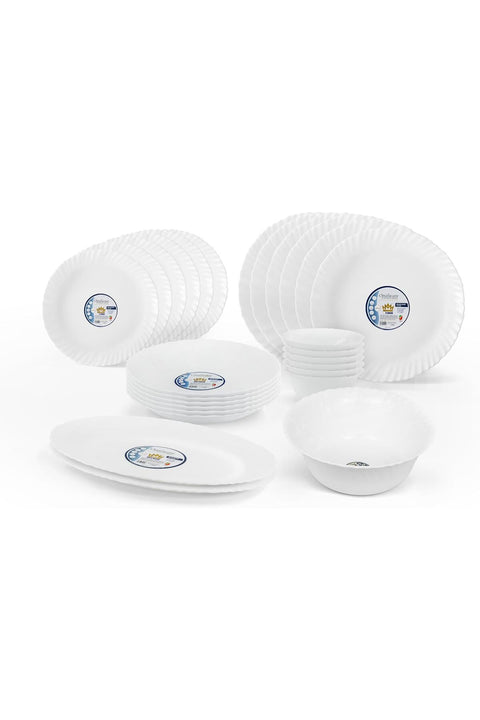 27 Piece Opalware Dinner Set