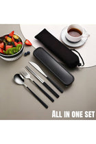 Reusable Utensils with Case, Stainless Steel Travel Cutlery Set