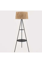 Tripod Shelf Floor Lamp - Black