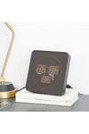 New In Led Movement Wall Clock 20.2X20.2X3.4Cm Black