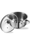 Stainless Steel Two Tone Saucepot with Glass Lid - 28 cm, 8.7 L