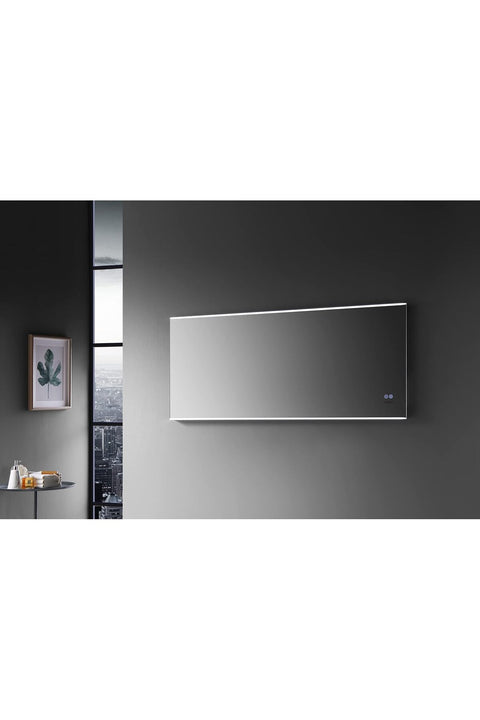 FASHION HOME LED Bathroom Mirror – Wall-Mounted Vertical Mirror with Dual-Key Lighting & Anti-Fog Function
