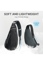 Small Sling Bag Crossbody Chest Bag Shoulder Backpack Outdoor Anti Theft