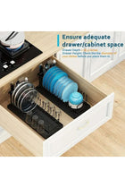 Black Stainless Steel Space Saving Dish Rack Organizer Compact Multi Tier Drying Stand with Utensil Holder