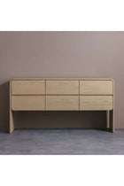 Cassie 6-Drawer Wide Dressing Cabinet - Natural/Ashwood - With 2-Year