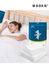 4 Pieces Travel Disposable Bedding Set, SMS Material Double People Disposable Bedding Sheets