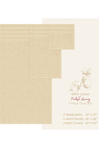 Safi Plus Towel Set Luxury Hotel Quality 600 GSM Genuine Combed Cotton, Super Soft & Absorbent Family Bath Towels 6 Piece Set - 2 Bath Towels, 2 Hand Towels, 2 Washcloths - Beige
