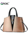 Luxury Crocodile Pattern Leather Shoulder Handbags,Crossbody Bags for Women,Vintage Bag for Women,Top Handle Purse and Handbags with Shoulder Strap