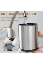 ® Utensil Holder 360°Rotating Kitchen Cutlery Holder 3-Compartment Stainless Steel
