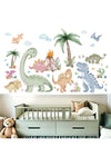 Dinosaur Wall Stickers for Boys Room: Peel and Stick Dino Wall Decals - Baby Nursery Bedroom - Children Supplies Ages 1-12 Years Wall Decor Art