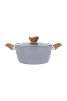 26cm Essential Casserole Non-Stick Aluminum Cookware with Granite Coating