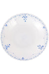 8.5" Opalware Soup Plate- RF12216 White Plate with Elegant Floral Print Dishwasher and Microwave Safe, Perfect for Soups