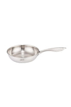 10 Piece Triply Stainless Steel Cookware Set, set includes 1x16cm Saucepan with lid, 1x18cm Saucepan with lid, 1x24cm Casserole with lid, 1x26cm Sautee P an with lid, 1x20cm open Frypan, 1x2