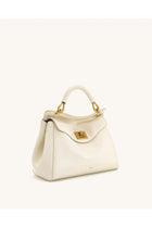 Lucia Classic Top Handbag - White