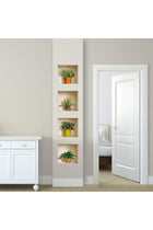 Art Magic 3D PVC Removable Wall Sticker Decals DIY, Set of 4, Green and Brown Plants, DY0725-WJH